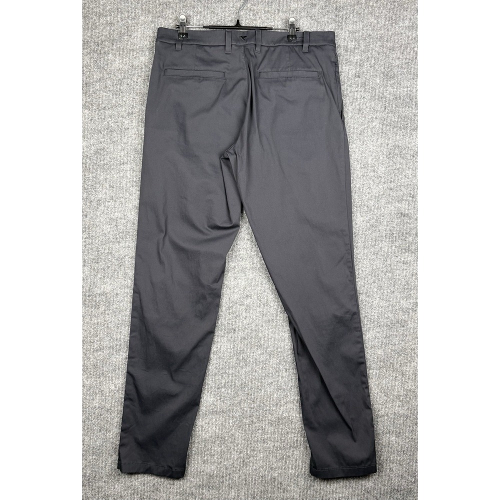 Birddogs Pants Mens 34x32 Gray Performance Stretch Chino Golf Commuter - Picture 3 of 7